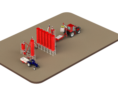 WG 4008 - STL Pneumatic grain dryer 3D Model