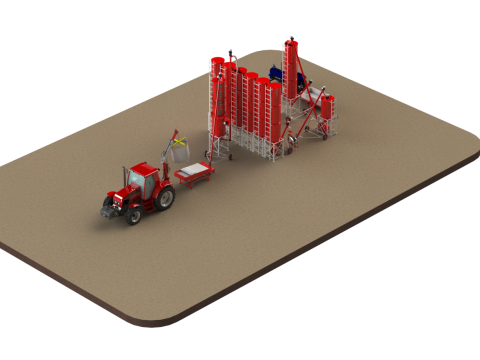 WG 4008 - STL Pneumatic grain dryer 3D Model