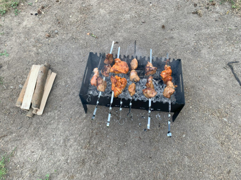 WG 8010 - Folding BBQ Grill 3D Model