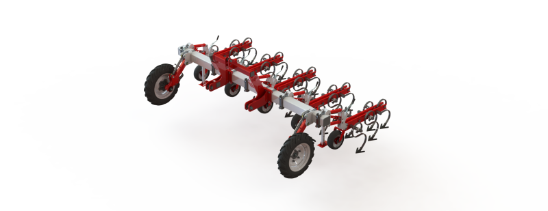 WG 0002 - Inter-row cultivator 3m Model 3D .c4d .max .obj .3ds .fbx .stl .blend 