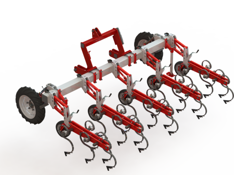 WG 0002 - Inter-row cultivator 3m Model 3D