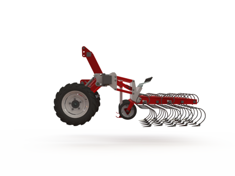 WG 0002 - Inter-row cultivator 3m Model 3D