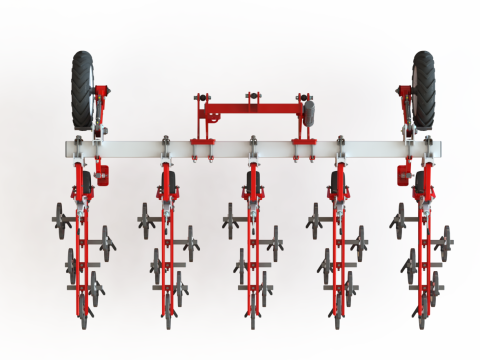WG 0002 - Inter-row cultivator 3m Model 3D