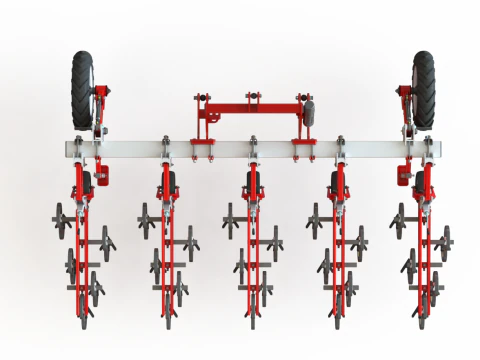 WG 0002 - Inter-row cultivator 3m 3D Model