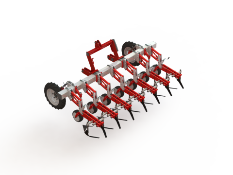 WG 0002 - Inter-row cultivator 3m Model 3D