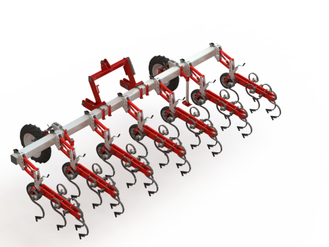 WG 0002 - Inter-row cultivator 4m 3D 模型