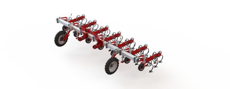 WG 0002 - Inter-row cultivator 4m 3D Модель .c4d .max .obj .3ds .fbx .stl .blend 