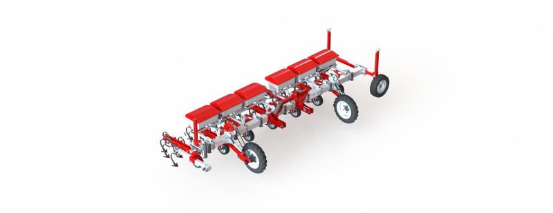 WG 0002 - Inter-row cultivator with dry fertilizer application system 4m 3D मॉडल .c4d .max .obj .3ds .fbx .stl .blend 