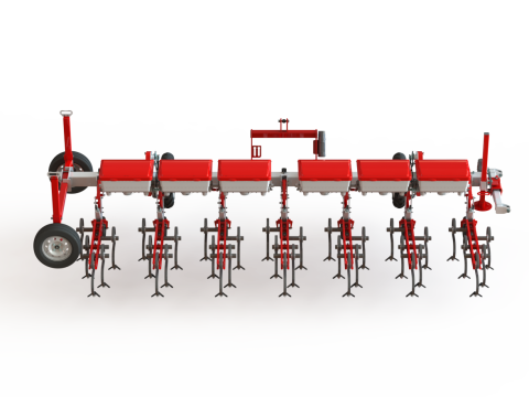 WG 0002 - Inter-row cultivator with dry fertilizer application system 4m 3D मॉडल
