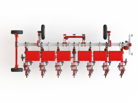 WG 0002 - Inter-row cultivator with dry fertilizer application system 4m 3D मॉडल