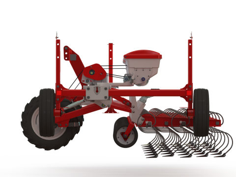 WG 0002 - Inter-row cultivator with dry fertilizer application system 4m 3D मॉडल