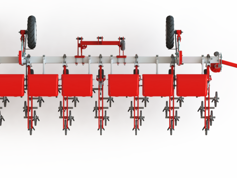 WG 0002 - Inter-row cultivator with dry fertilizer application system 4m 3D मॉडल