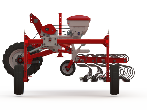 WG 0002 - Inter-row cultivator with dry fertilizer application system 4m 3D मॉडल