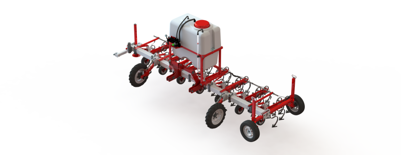 WG 0002 - Inter-row cultivator with liquid fertilizer application system 4m 3D Модель .c4d .max .obj .3ds .fbx .stl .blend 