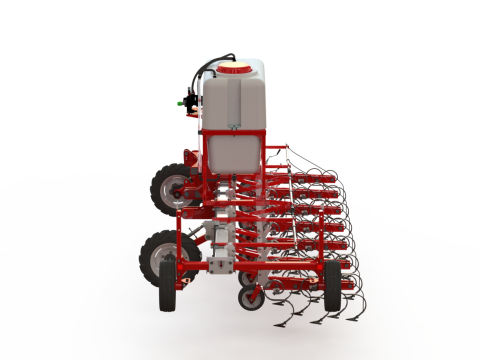 WG 0002 - Inter-row cultivator with liquid fertilizer application system 4m 3D Model