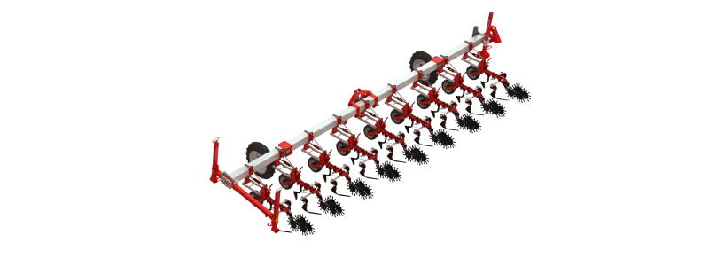 WG 0002 - Inter-row cultivator 5600 3D Model .c4d .max .obj .3ds .fbx .stl .blend 