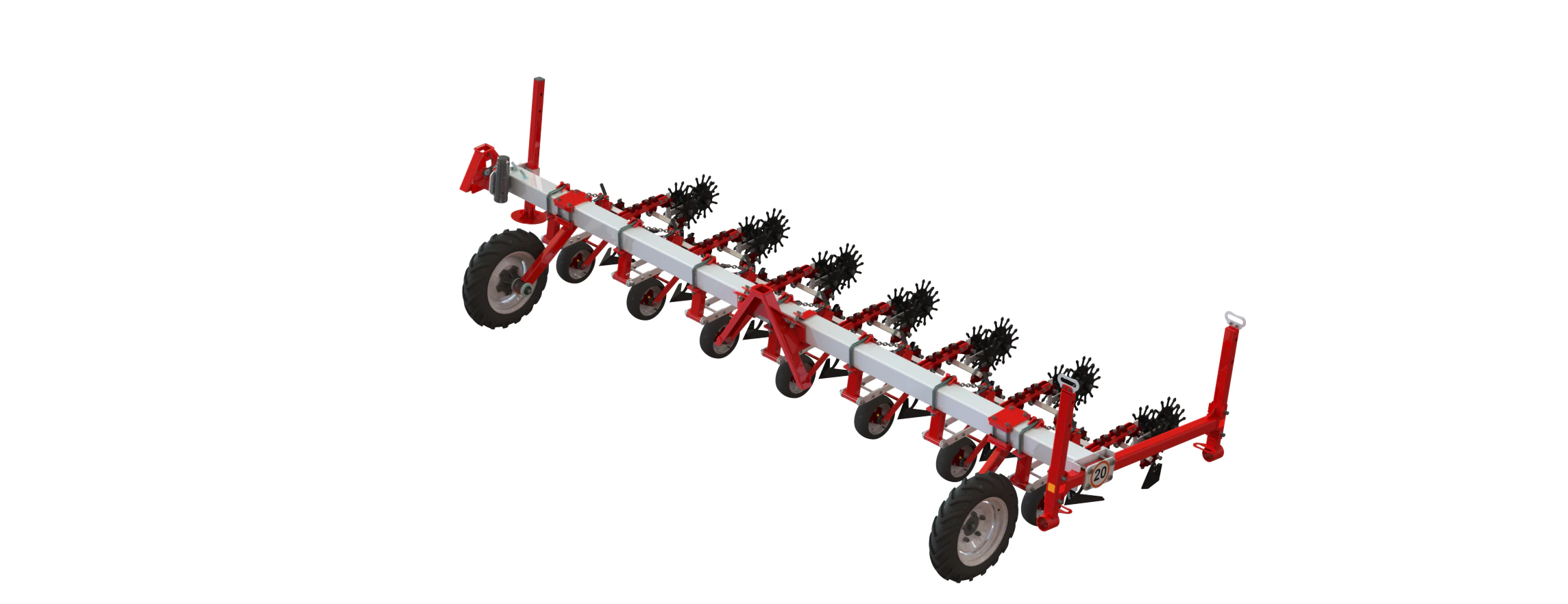 WG 0002 - Inter-row cultivator 4200 3D Model .c4d .max .obj .3ds .fbx .stl .blend 