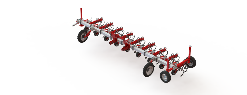 WG 0002 - Inter-row cultivator 6m 3D 模型 .c4d .max .obj .3ds .fbx .stl .blend