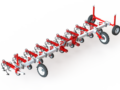 WG 0002 - Inter-row cultivator 6m 3D 模型