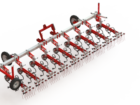 WG 0002 - Inter-row cultivator 6m 3D 模型