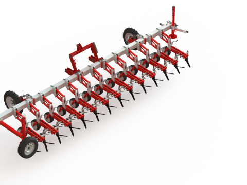 WG 0002 - Inter-row cultivator 6m 3D 模型