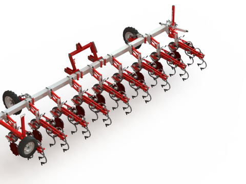 WG 0002 - Inter-row cultivator 6m 3D 模型