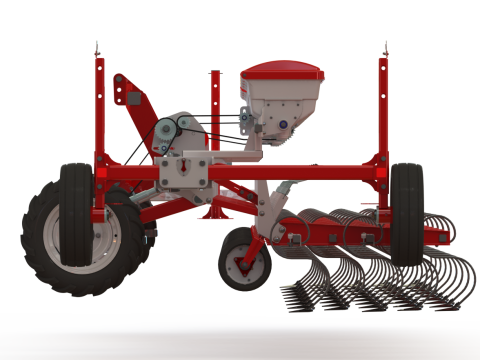 WG 0002 - Inter-row cultivator with dry fertilizer application system 6m 3D 模型