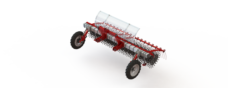 WG 0003 - Rotary harrow 300 3D 模型 .c4d .max .obj .3ds .fbx .stl .blend 