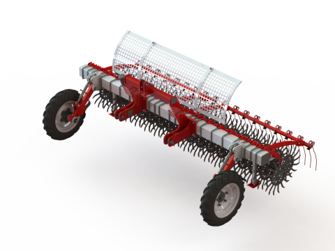 WG 0003 - Rotary harrow 300 3D Modell