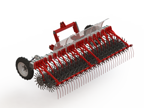 WG 0003 - Rotary harrow 300 3D 模型