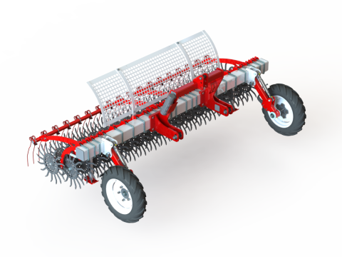 WG 0003 - Rotary harrow 300 3D 模型