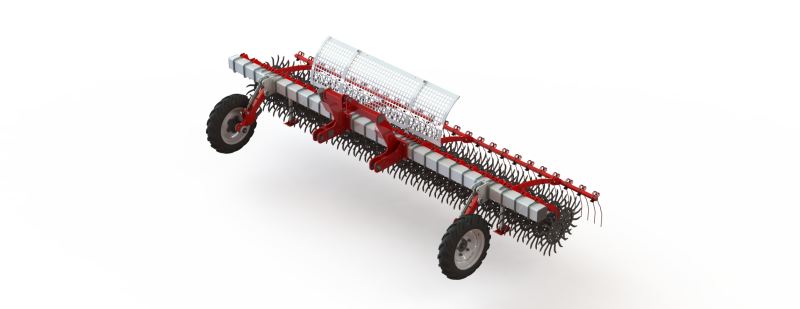 WG 0003 - Rotary harrow 450 3D 模型 .c4d .max .obj .3ds .fbx .stl .blend 