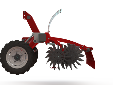 WG 0003 - Rotary harrow 450 3D 模型