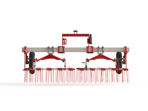 WG 0009 - Полный ассортимент 5-гибких борон 3D Модель