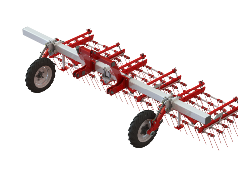 WG 0009 - Полный ассортимент 5-гибких борон 3D Модель