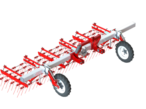 WG 0009 - Полный ассортимент 5-гибких борон 3D Модель
