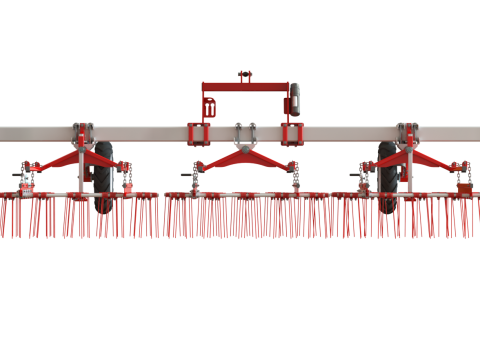 WG 0009 - Полный ассортимент 5-гибких борон 3D Модель