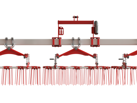 WG 0009 - Полный ассортимент 5-гибких борон 3D Модель