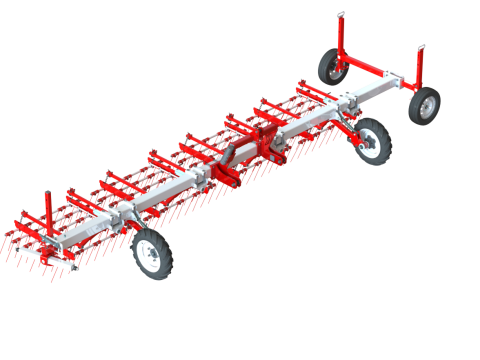 WG 0009 - Полный ассортимент 5-гибких борон 3D Модель