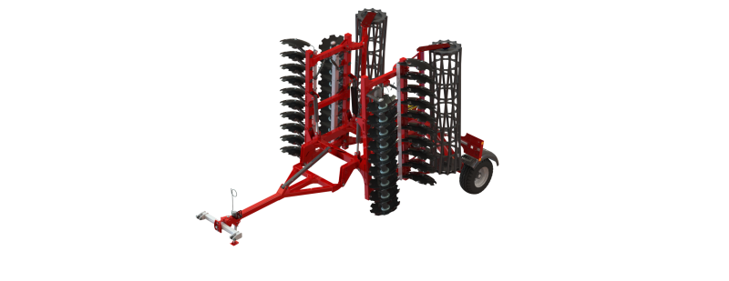 WG 0007 - セミマウント型ヘビーディスクハロー 5m 3Dモデル .c4d .max .obj .3ds .fbx .stl .blend