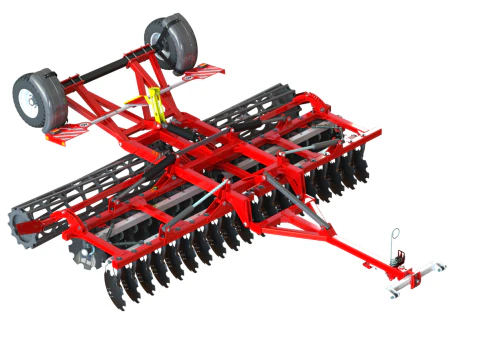 WG 0007 - Semi-mounted heavy disc harrow 5m 3D Model