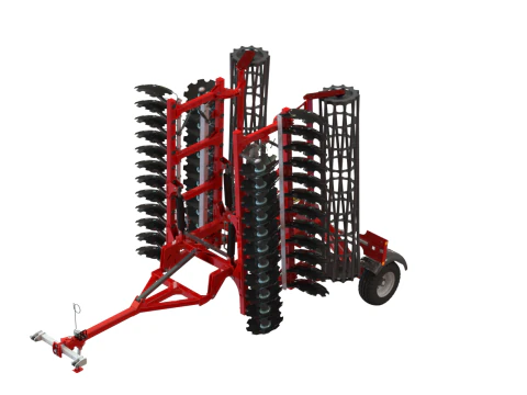 WG 0007 - Semi-mounted heavy disc harrow 6m 3D Model