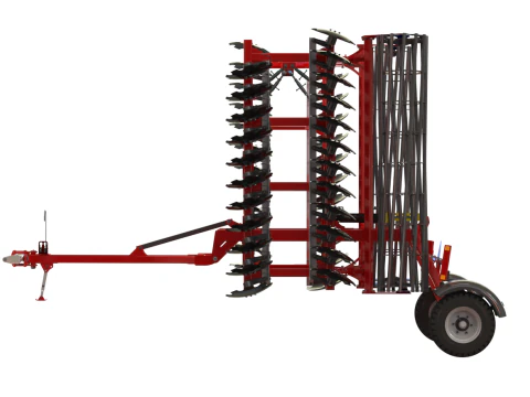 WG 0007 - Semi-mounted heavy disc harrow 6m 3D Model