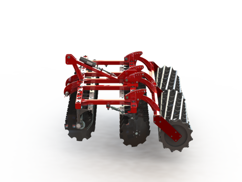 WG 0007 - Ciężka brona talerzowa zawieszana 4m Model 3D