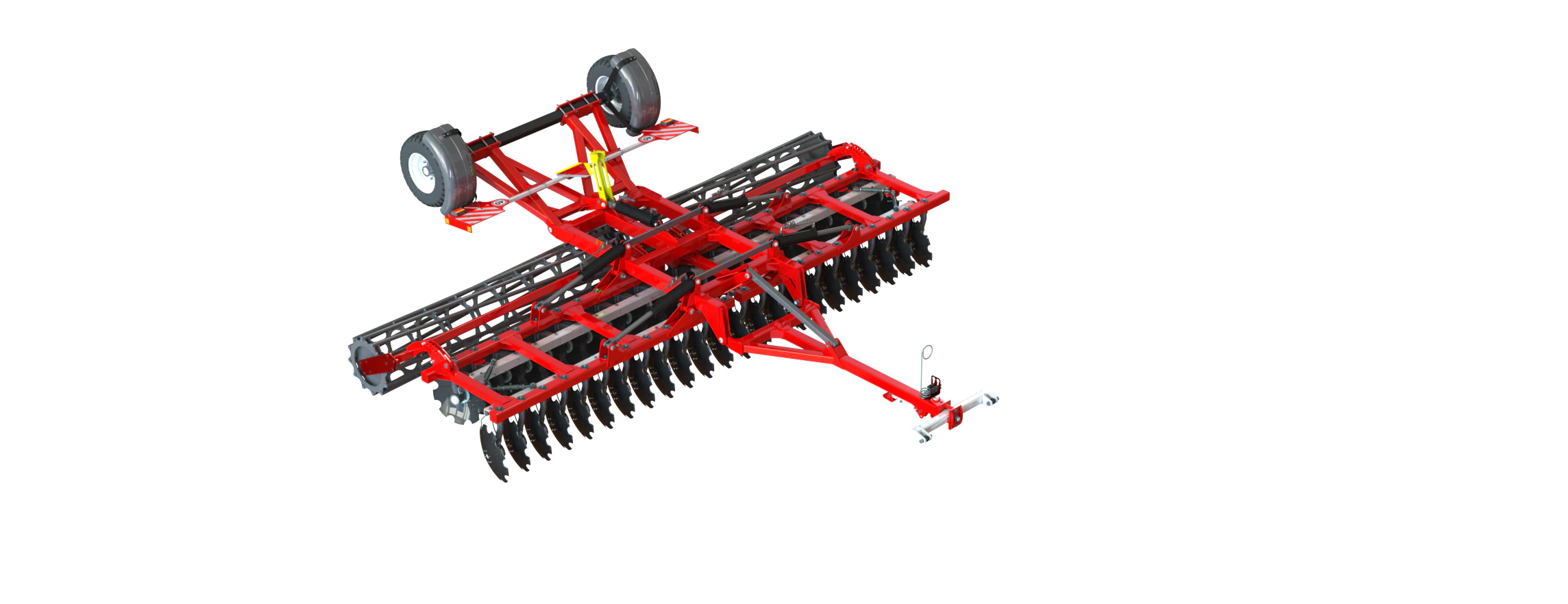 WG 0007 - Complete range of 6 semi-mounted heavy disc harrow 3D Model .c4d .max .obj .3ds .fbx .stl .blend 