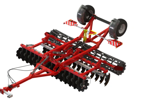 WG 0007 - Complete range of 6 semi-mounted heavy disc harrow 3D Model