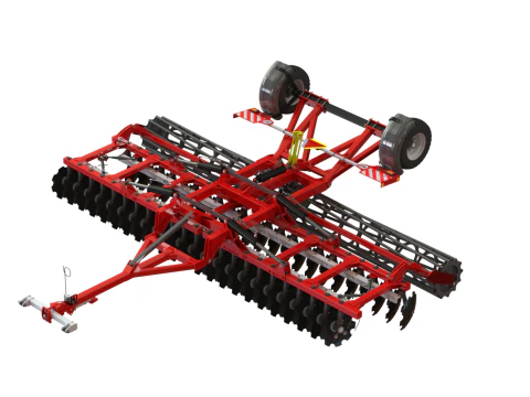 WG 0007 - Complete range of 6 semi-mounted heavy disc harrow 3D Model