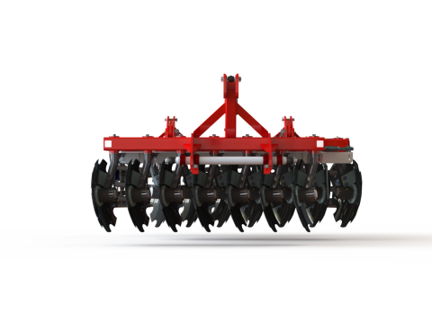 WG 0007 - grade de disco pesada montada 2m Modelo 3D