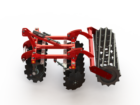 WG 0007 - grade de disco pesada montada 2m Modelo 3D