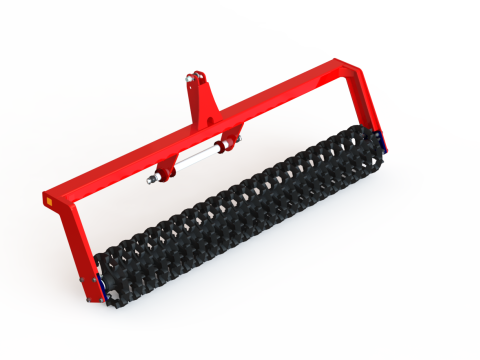 WG 0001 - 3 つの取り付けられた多目的ローラーの全製品範囲 3Dモデル